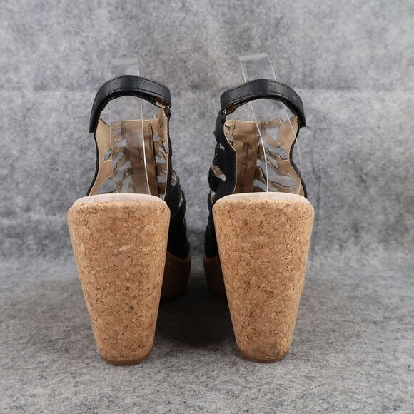 Jambu Shoes Womens 9 Sandals Wedge Platform Fashion Caged Peep Toe Cushioned JBU - Picture 5 of 14